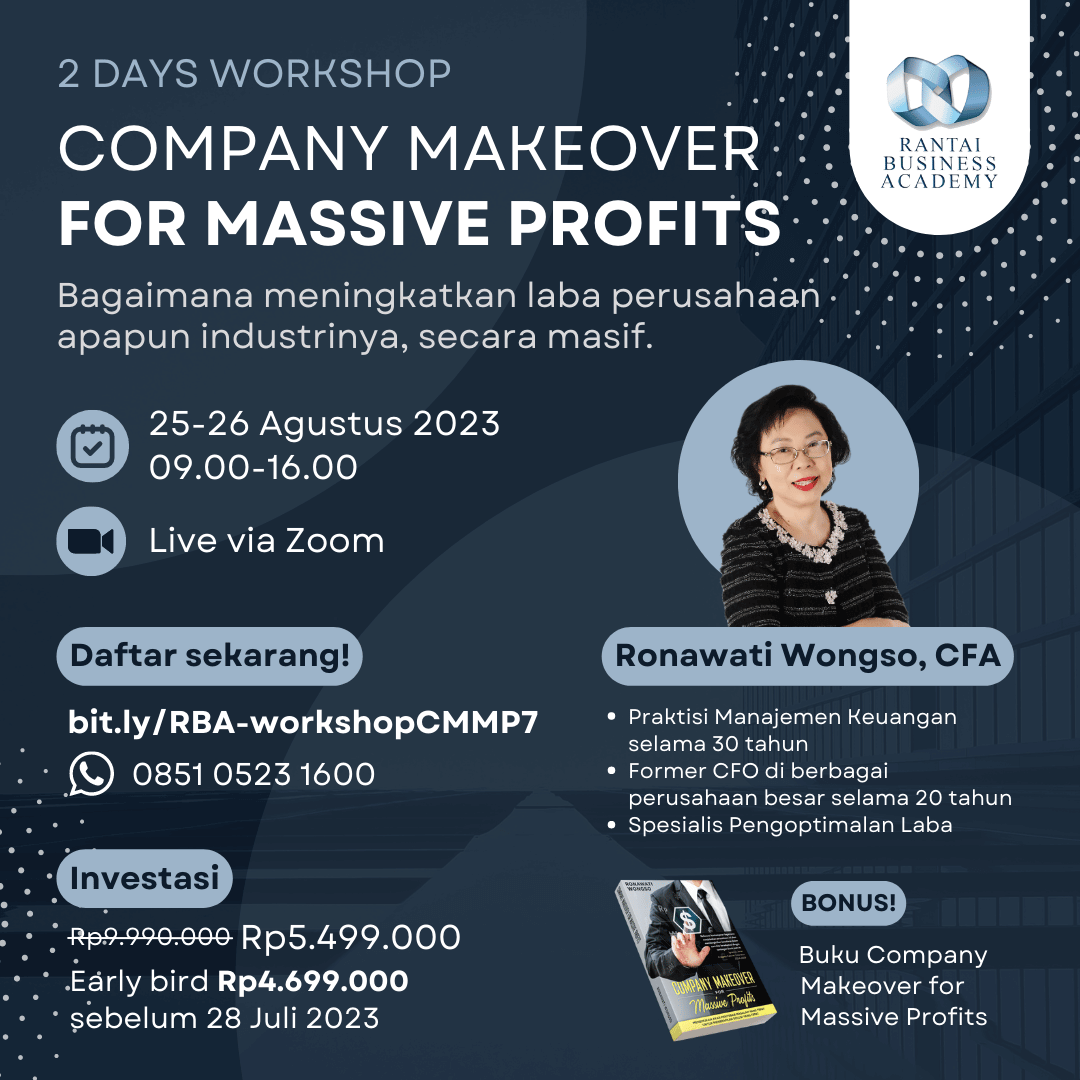 2 Days Workshop Company Makeover for Massive Profits 25-26 Agustus 2023